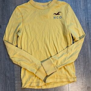 Hollister Yellow Long Sleeve Tee